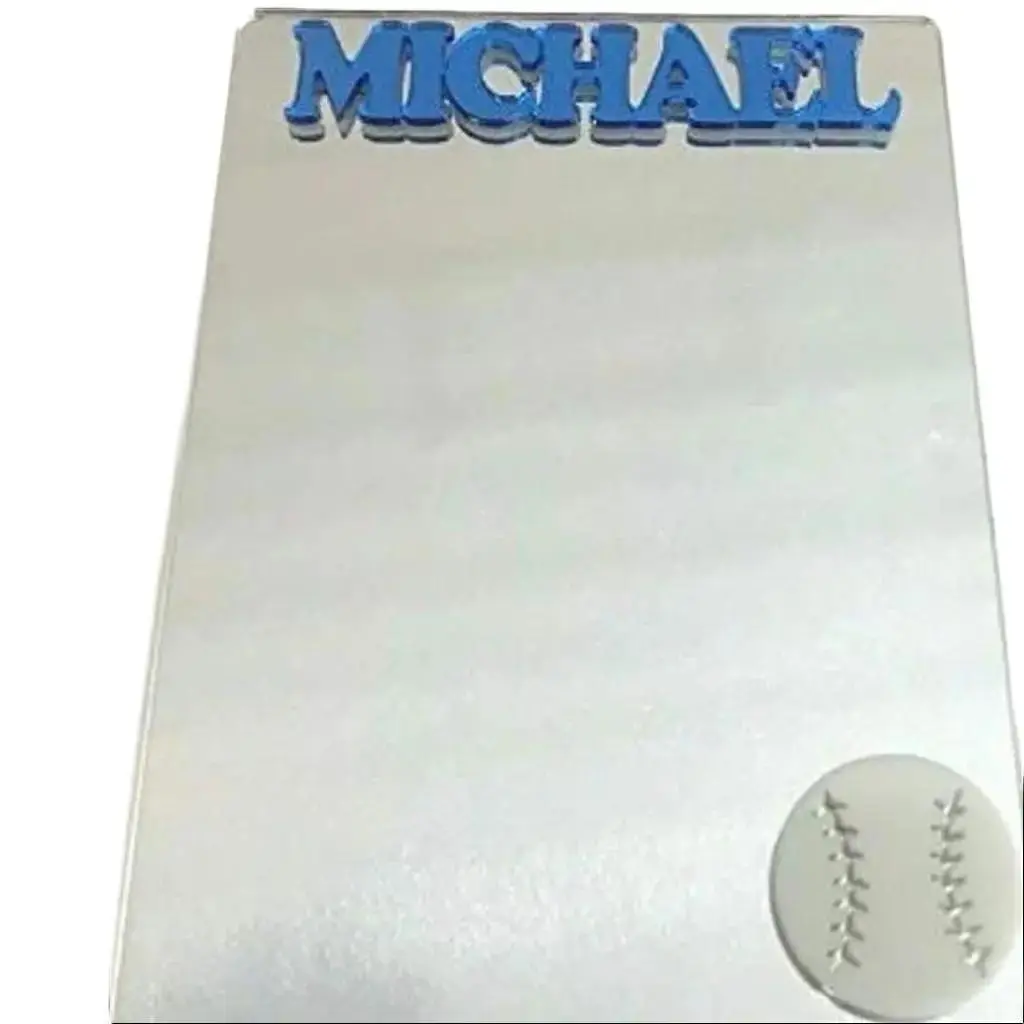 Personalized Baseball Locker Mirror Magnet – Custom Back-to-School Sports Magnet for Locker, Gym, or Refrigerator Decor – Magnetic Name Tag Gift for Boys, Athletes, Teams