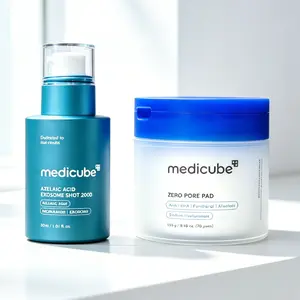 Medicube Daily Pore Care Set, AHA BHA Zero Pore Pad for Blackheads & Azelaic Acid Exosome Serum to Soothe Inflamed Breakouts for Oily Acne Skin