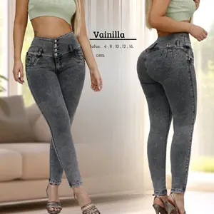 Original Colombian jeans, various styles, made with stretch fabric, for everyday wear   Streetwear Menswear Pants Women's Daily Womenswear Shapewear Basic Bottom