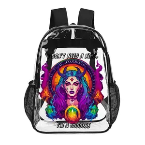 Back To School Im a Goddess Rainbow Witchy Book Bag, Backpack( 17in) School Year 2024