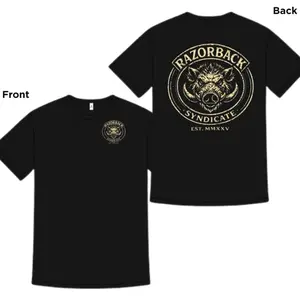 Razorback Syndicate Boar Hunting Shirt Wild Hog Graphic Tee Hunter Outdoor Hunting Season Gift For Men Tactical Hunting Wildlife T-Shirt UE
