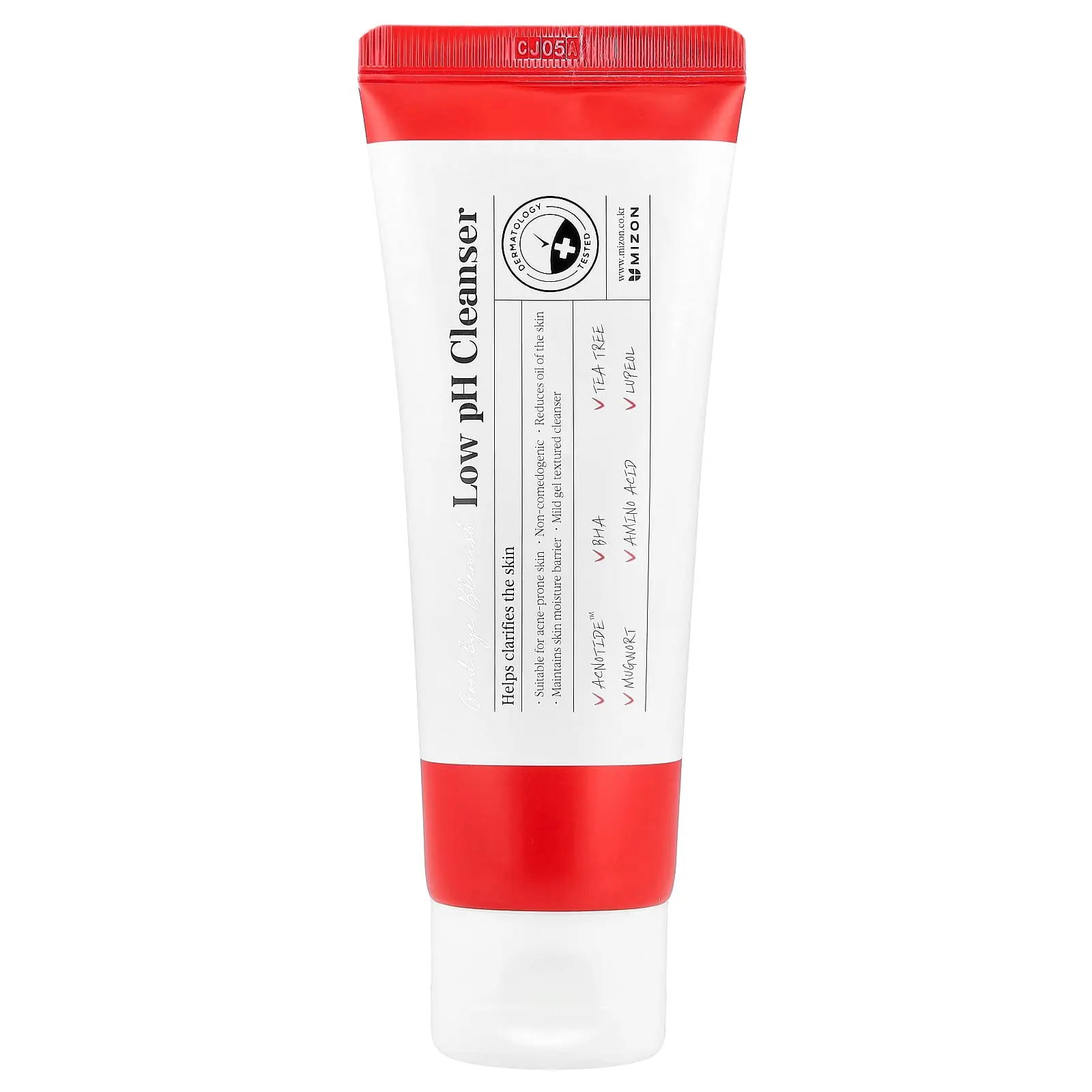 Mizon Good Bye Blemish, Low pH Cleanser, 3.38 fl oz (100 ml)