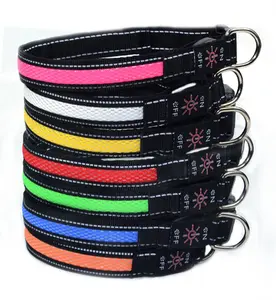 LED Dog Collar, Light Up Nylon Pet Collar for Night Walking Safety