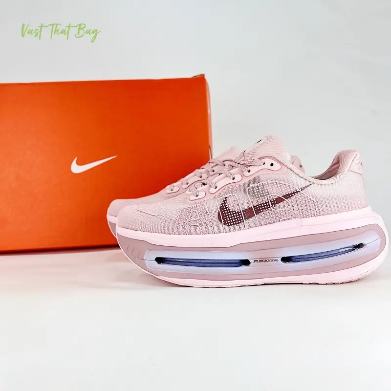 Jogging Wear Soft Pink Knit Mesh Running Sneakers Hollow Air Cushion Sole Shock Absorbing for Road Runs Daily Fitness Sessions