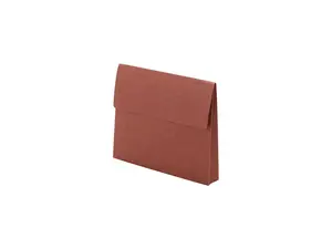 Smead 77142 Two Inch Expansion Wallet with Hook-and-Loop fastener, Letter, Redrope