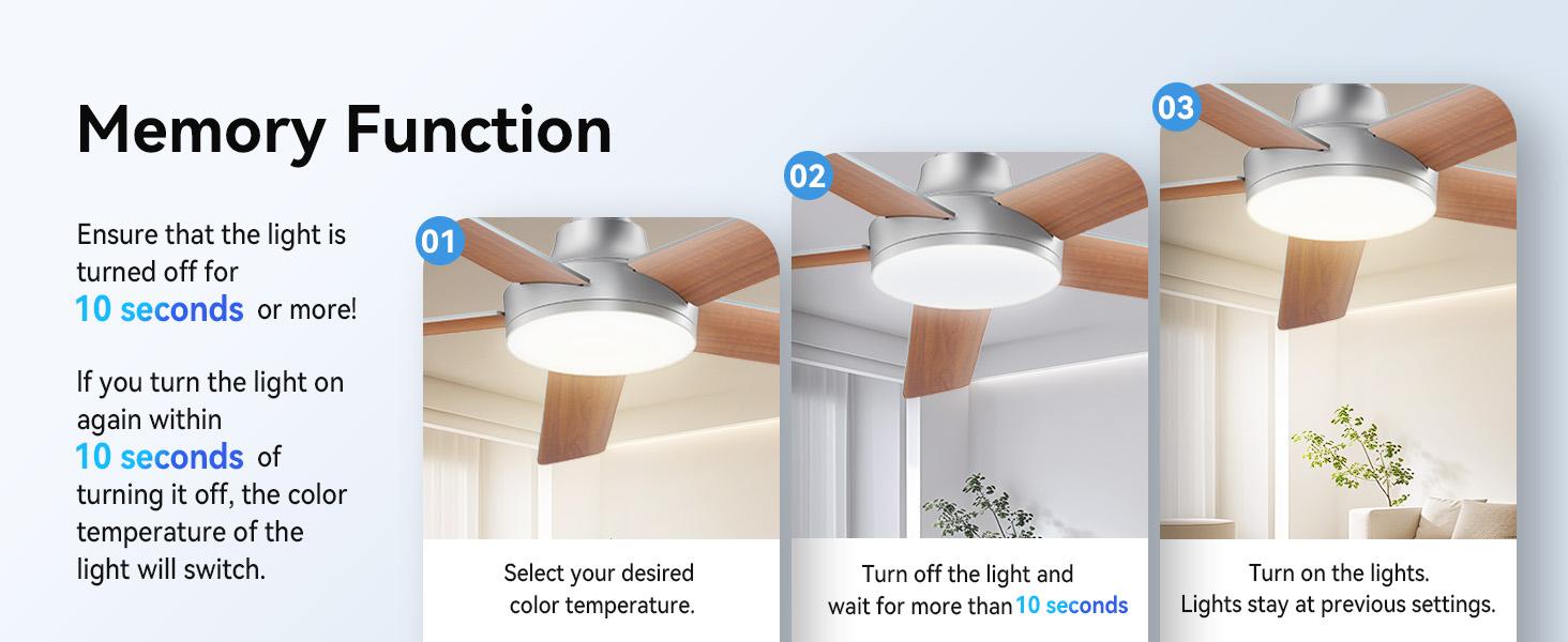 DEEPN Ceiling Fans with Lights and Remote, Low Profile Ceiling Fan with Light, APP, 6 Speed, Dimmable, DC Motor, Quiet, Timer, Flush Mount Modern Ceiling Fan for Bedroom Living Room