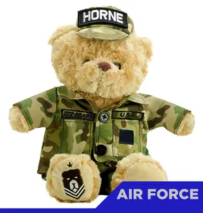 ZZZ Bears Personalized Air Force Teddy Bear for Air Force Families - Custom Name Patch, Extra Soft, Supports Fallen Heroes, Ages 3+
