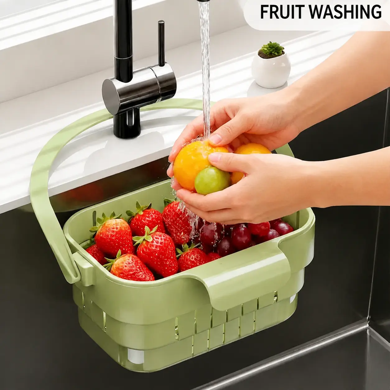YESDOAGD Adjustable Kitchen Sink Strainer Basket, Foldable Drain Filter & Food Catcher for Leftovers, Prevents Sink Clogs-B, Sink Sieve, Collapsible Strainers For Kitchen