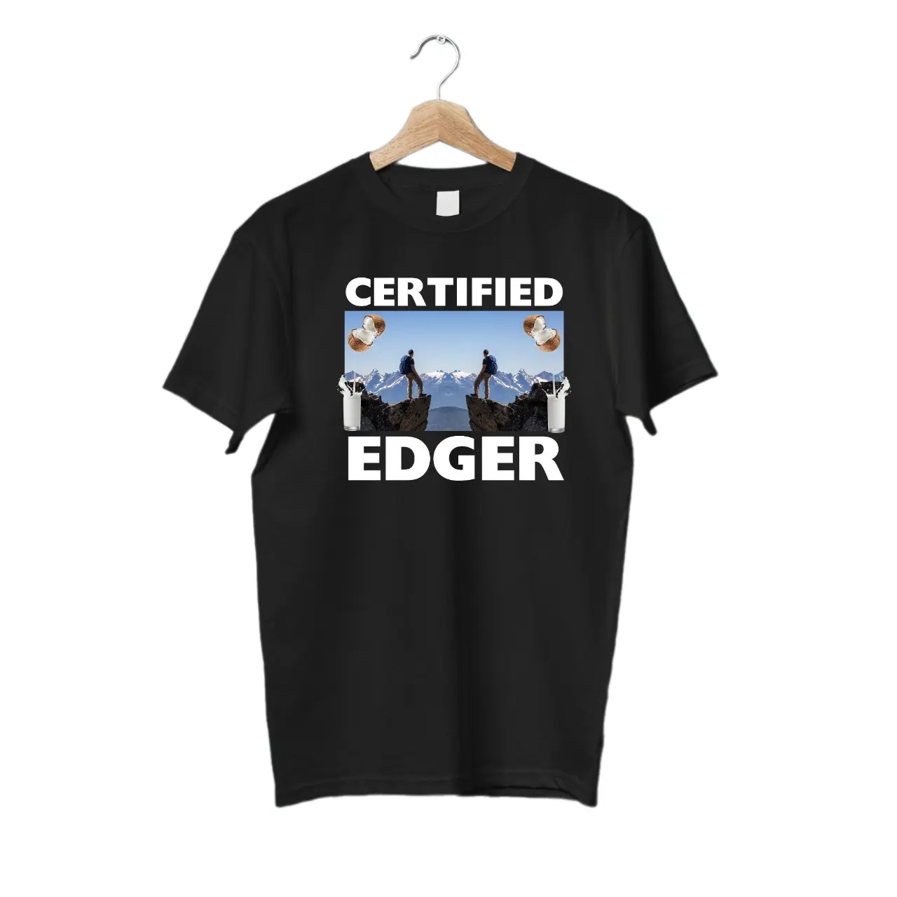 Certified Edger Shirt, No Nut November Meme, Offensive Gifts shirts, Oddly Specific Shirts, I edge to your videos, Edging, Unisex Graphic Tee, Unisex Round Neck T-Shirt, Short-Sleeved T-Shirt, Crewneck Casual Classic Menswear Top