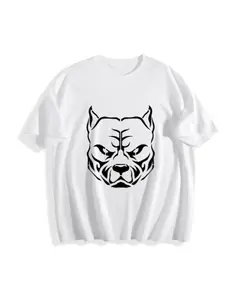 Cute Dog Graphic T-Shirt Funny Puppy Print 100% Cotton Casual Streetwear Tee Soft Breathable Summer Outfit