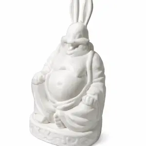 Big Bunny Buddha Meme Statue
