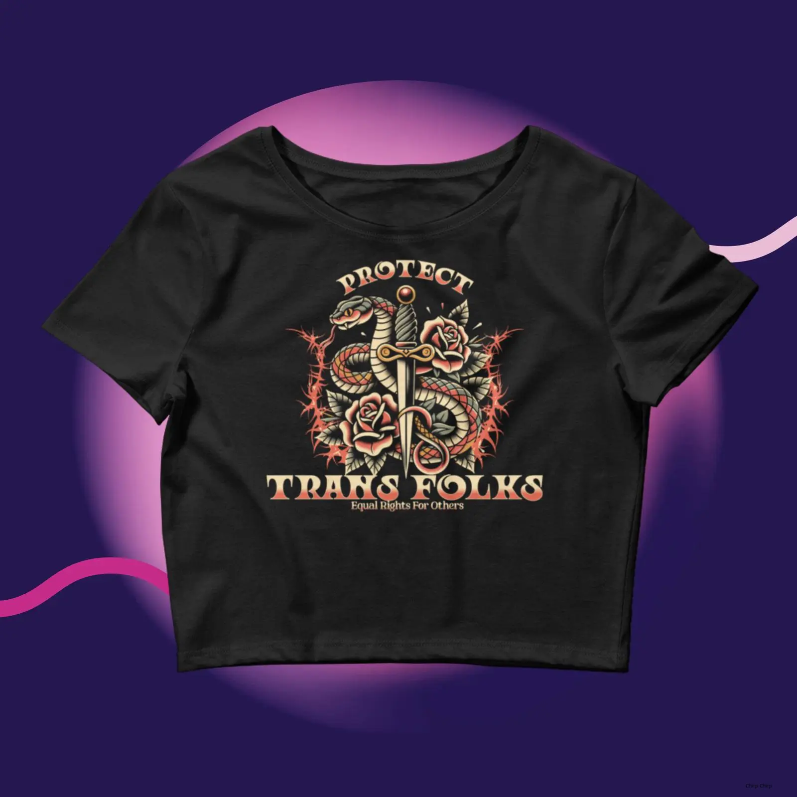 Protect Transgender Folks Baby Tee, Trans Crop Top, Transgender Pride T-Shirt, Trans Pride Shirt, Trans Rights Shirt, Trans Ally Shirt Gift