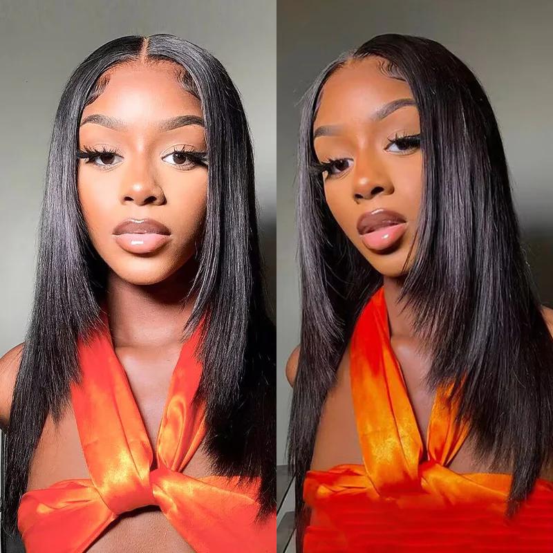 【Live Flashsale】ISEE HAIR Wear Go 9x6 Tpart Layered Cut Bob Yaki Straight Wig 250% Natural Black Deep Part Lace Glueless Wig #iseehairbeauty#TikTokShopHolidayHaul