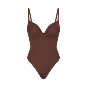 SKIMS ULTIMATE BODY PUSH-UP THONG BODYSUIT | COCOA SKIMS ULTIMATE BODY PUSH-UP THONG BODYSUIT | COCOA