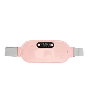 Portable Cordless Heating Pad for Menstrual Cramp Relief with 3 Adjustable Temperatures, 4 Massage Modes, Back and Belly Heat Pad for Women Menstrual Heating Pad Heating Pads