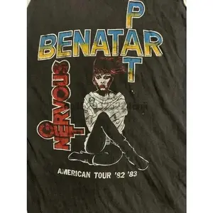 Pat Benatar Repeinr American tour T Shirt All Size S-5XL