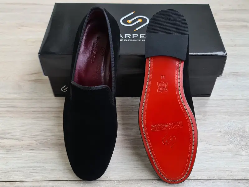 M & K brand red glitter/studded men’s loafers.  Tassels, slip on, Size 6. men Loafers glitter shoes - TikTok Shop main image 2