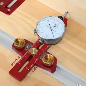 Table Saw Alignment Gauge, Calibrator Dial Indicator, Thin Rip Jig, Table Saw Jig Guide, Woodworking Tool, Precision Calibration, Table Saw Accessories for Repeat Narrow Strip Cuts