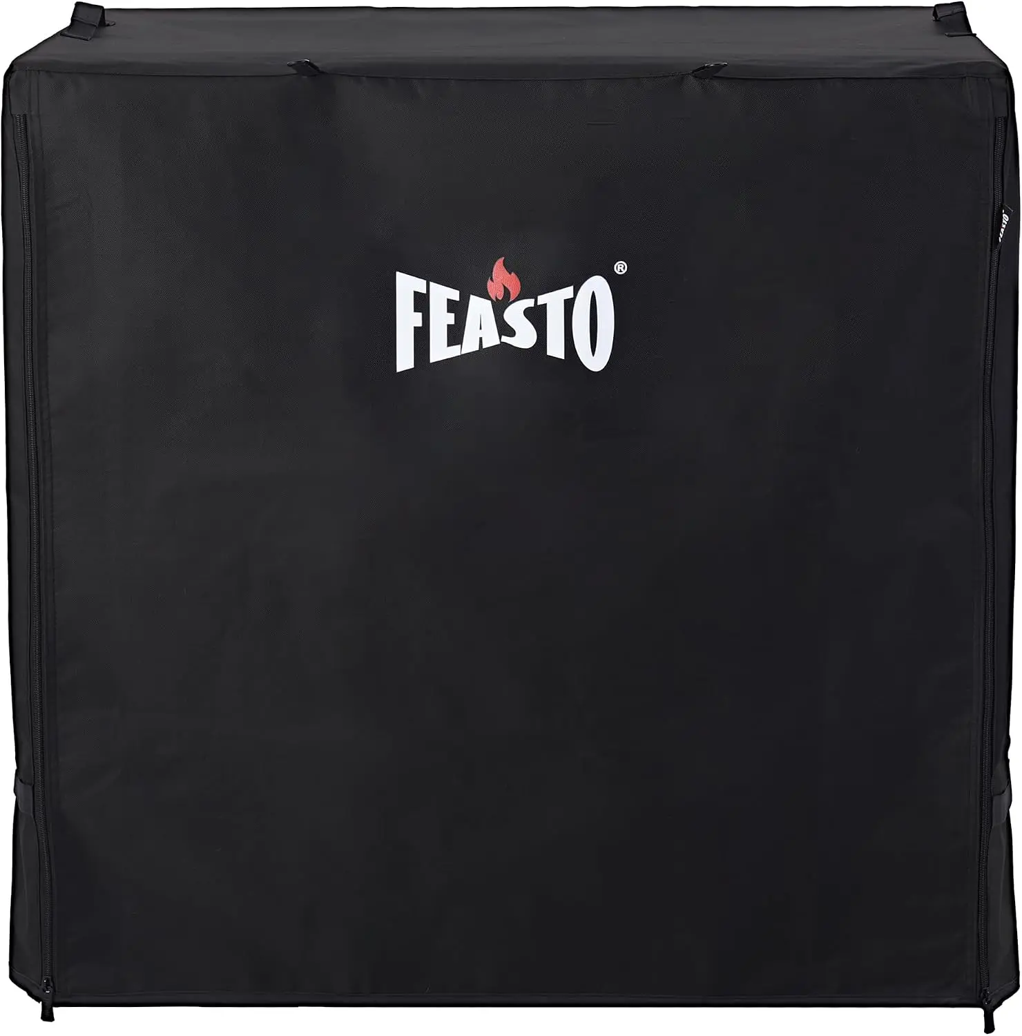 FEASTO 36-Inch Outdoor Prep Table Cover, Waterproof 600D | Grill Cart Cover with Roll-Up Zippered Door, for Kitchen Island & Outdoor Storage Cabinet, Black