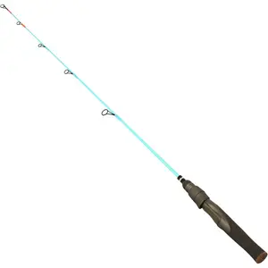Ice Fishing Rod Multi-Power 25/29 Inch, Fluorescent Tip, Carbon Fiber Medium to Heavy Ice Fishing Rods, Anti-Tangle Guides, Portable Ice Fishing Pole for Trout, Walleye, and Panfish Fishing rods