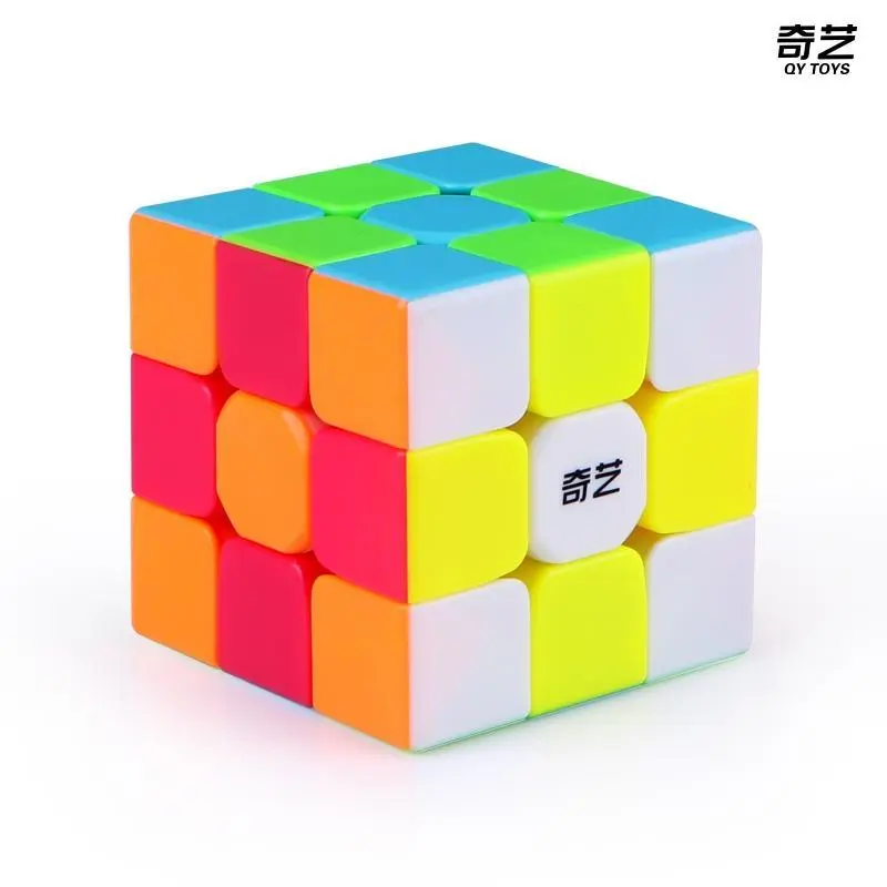 Qy Toys Warrior W Speed Cube 3x3 Speedcube, Rubiks Cube, Professional Puzzle Toy, No Stickers, 56mm Size, Enhances Kids' Attention & Focus
