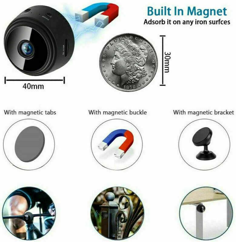 Mini Hidden Spy Camera Wireless WiFi IP Home Security 1080P HD DVR Night Vision Mini Hidden Spy Camera Wireless WiFi IP Home Security 1080P HD DVR Night Vision