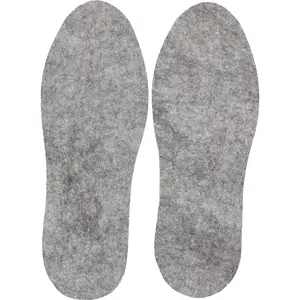 Grey - Cold Weather Boot Insoles Heavyweight High Density Felt