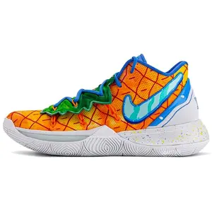 Nike Kyrie 5 SpongeBob SquarePants Pineapple House Mid-Top Basketball Shoes for Men Verifiable, with credentials and supporting global authentication