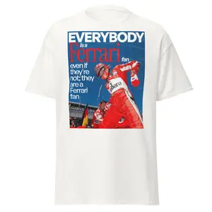 Unisex Vintage Michael Schumacher Tee 100% Cotton Classic Structured Look Layered Streetwear T-Shirt