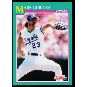 Mark Gubicza 1991 Score #212 Kansas City Royals