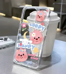 Cute Pink Loopy Beaver iPhone Case - Kawaii Clear Shockproof Phone Cover - Aesthetic Korean Style Soft TPU Case Compatible with iPhone X, 11, 12, 13, 14, 15, 16, 17 series.#PhoneCase #AestheticCase