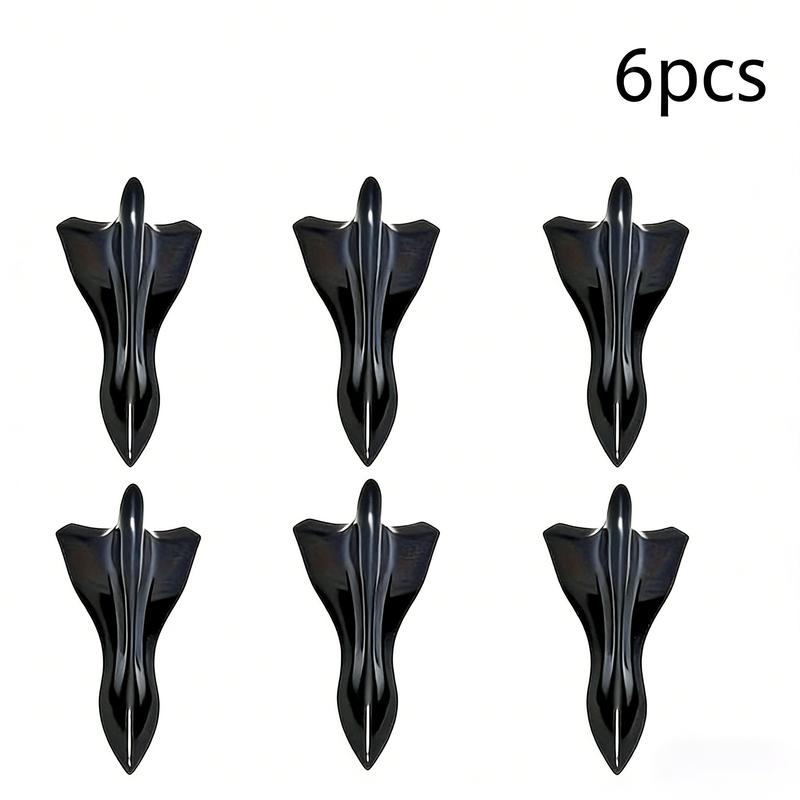 6-Pack Universal Car Roof Shark Fin Spoilers | Aerodynamic Decorative Fins for Sedan, SUV & Truck, Durable Lightweight ABS Exterior Accessories for a Sporty Look & Improved Airflow on Winter Drives