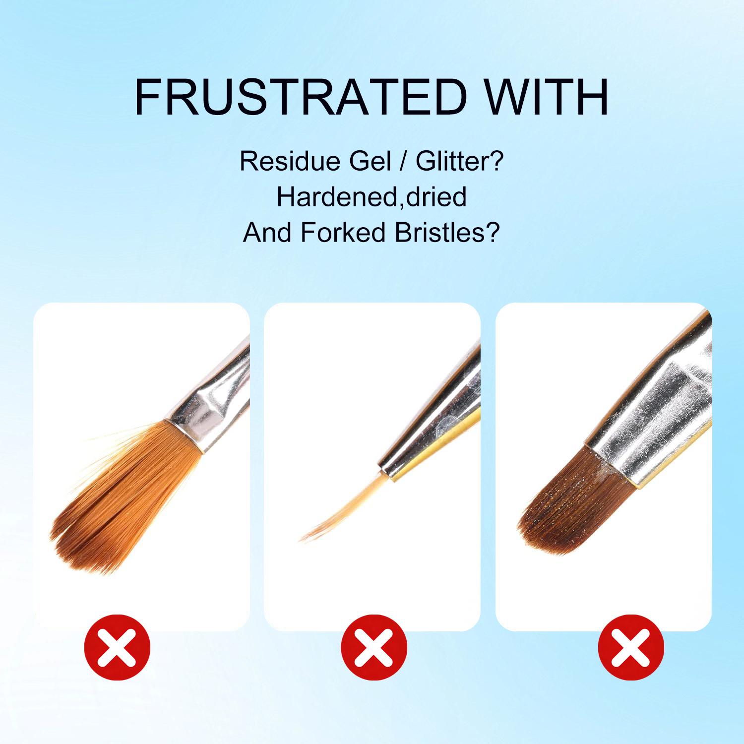 2Pcs 75ml Nail Brush Cleaner, Professional Acrylic Nail Brush Cleaner Solution, Nail Art Brush Restorer & Cleaner for Gel Polish, Acrylic Liquid, Nail Glue, Residue Remover, Manicure Tool Cleaner for Nail Techs