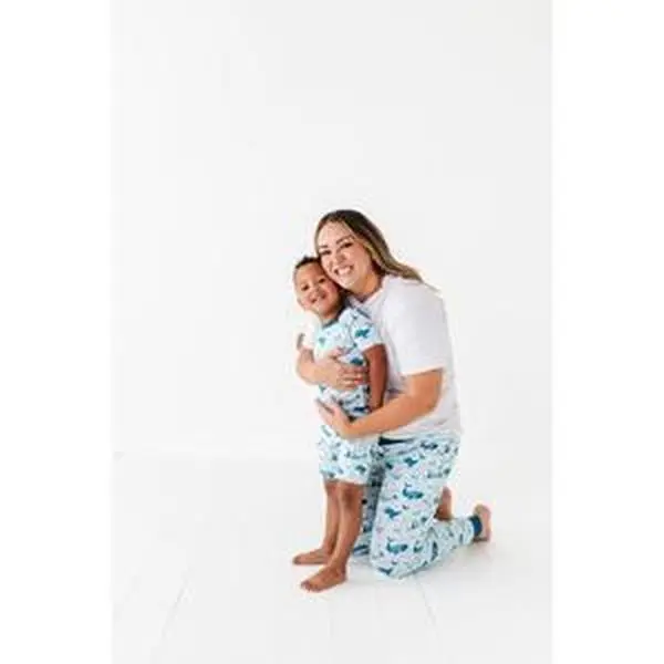 WOMEN'S SLEEPY PANTS - WHALE, HELLO!