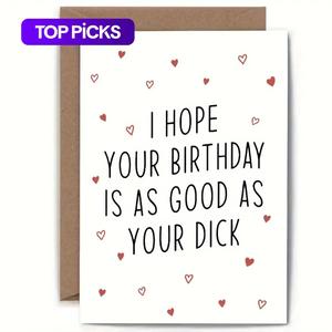 funny birthday greeting card, 1 count humorous birthday card with envelope, birthday gift for friend, family, boyfriend, girlfriend, men gifts,  gifts for girl adults