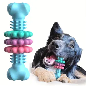 Pet Toys Dog Chew Meaty Bone Toys TPR Bone Type Multi-meat Pieces Bite Bite Resistant Teeth Toy Set Dog Bone Toy Supplies