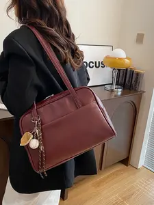 Large Capacity Shoulder Bag for Women, New Vintage Underarm Bag, Versatile Large Tote Bag, Stylish and Durable Handbag, Pu Tote Satchel