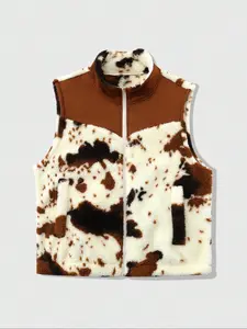 Men's Cow Print Patchwork Vest, Lightweight Breathable Design, Outdoor Sports & Casual Wear, Comfortable and Stylish, Sleeveless Sports Vest