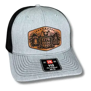 USA 250 Anniversary Eagle Patch Hat – 1776–2026 Patriotic Hat - Choose Hat Style and Colors - SnapBack, Fitted, Ponytail Cap