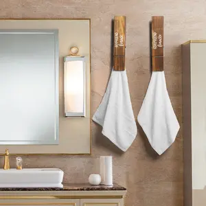 2 PCS Giant Clothespin Bathroom Towel Holder Huge 12" Clothes Pin Farmhouse Bathroom Décor Laundry Room Towel Rack or Hook Bathroom Accessories Wall Décor for Couples Love Christmas