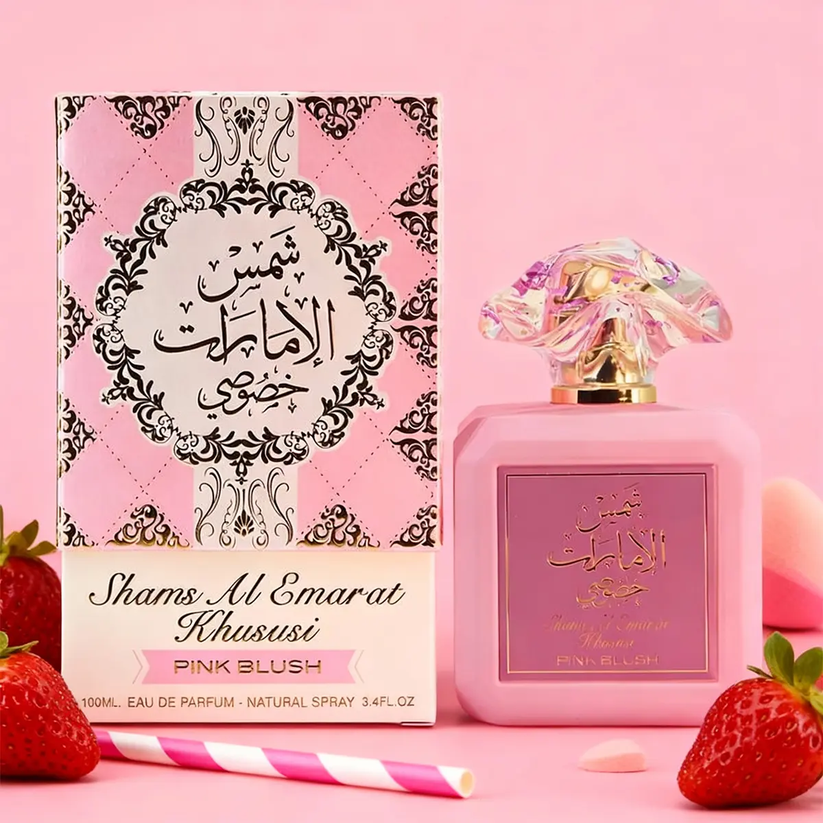 Women's Blush Pink Shams Al Emarat Khususi Eau de Parfum Spray, 100ml (3.4 oz)