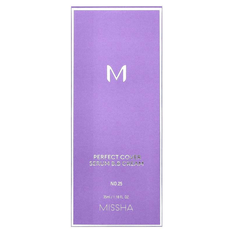 Missha Perfect Cover Serum B.B Cream, No. 25 Warm Beige, 1.18 fl oz (35 ml)