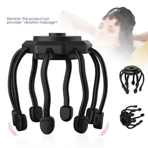 Electric Smart Head Massager, Rechargeable Scalp Massager, 3-Speed Vibration Massage, Portable Home Head Massage Tool