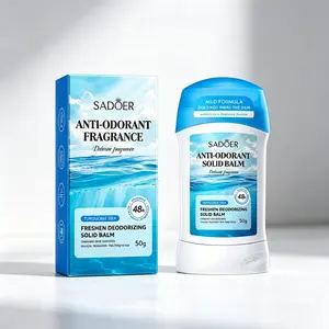 Freshen Deororizing Solid Balm, Summer Underarm Fresh Cool , High Effective Sweat Control & Bad Odor Removal, Soft Natural Flower Fragrance, Skin-Friendly Mild Formula