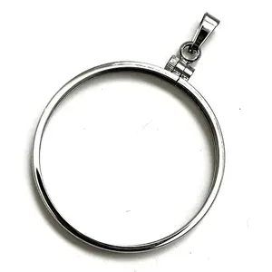 Stainless steel Coin Bezels For 38mm Silver Dollars Morgan Peace Ike Coin, Will not tarnish