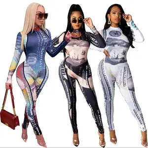 WOMEN LONG SLEEVE MONEY JUMPSUIT Comfortable Fit Womenswear