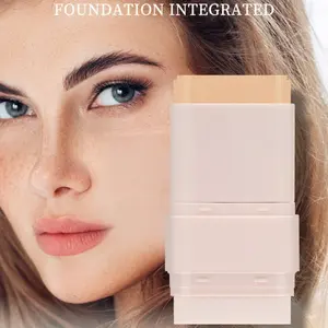 O'cheal Concealer Foundation Stick Liquid, Hydrating Lightweight Brightening Makeup, Long-Lasting Dual Tip Design for Halloween & Christmas