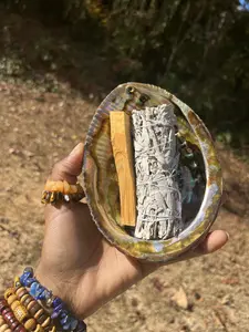 Smudge Set | White Sage | Palo Santo | Abalone Shell