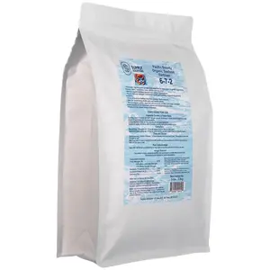 Organic Seafood Fertilizer 6-7-2 14.5% Calcium All-Natural Fish & Shellfish-Based Garden Fertilizer for Boosting Growth Improving Soil & Preventing Blossom End Rot 5 Pounds