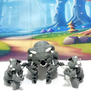 3pcs 3D Printed Koala Huggers, Articulated Wild Animal Koala Bear Toy, Cute Realistic Fidget Animal Toy, AKB001-MC